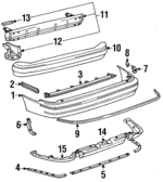 5215950902 - Body: Bumper Cover for Lexus: LS400 Image