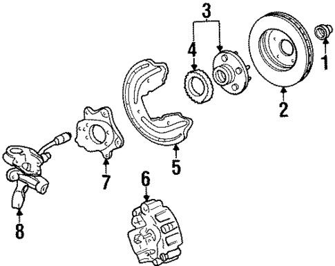 Rear Brakes for 1992 Ford Taurus #0