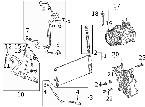 A/C Flow Restrictors for 2023 GMC Sierra 2500 HD #0