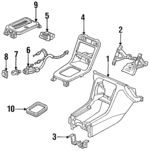 77291SV4A10ZE - : Console for Honda: Accord Image