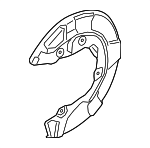 34206871342 - Brakes: Splash Shield for BMW: 230i, 230i xDrive, 330e, 330e xDrive, 330i, 330i xDrive, 430i, 430i Gran Coupe, 430i xDrive, 430i xDrive Gran Coupe, i4, M2, M240i, M240i xDrive, M340i, M340i xDrive, M440i, M440i Gran Coupe, M440i xDrive, M440i xDrive Gran Coupe, Z4 Image