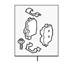34206888832 - : Brake Pads Rear for BMW: 330i, 330i xDrive, M340i, M340i xDrive, Z4 Image