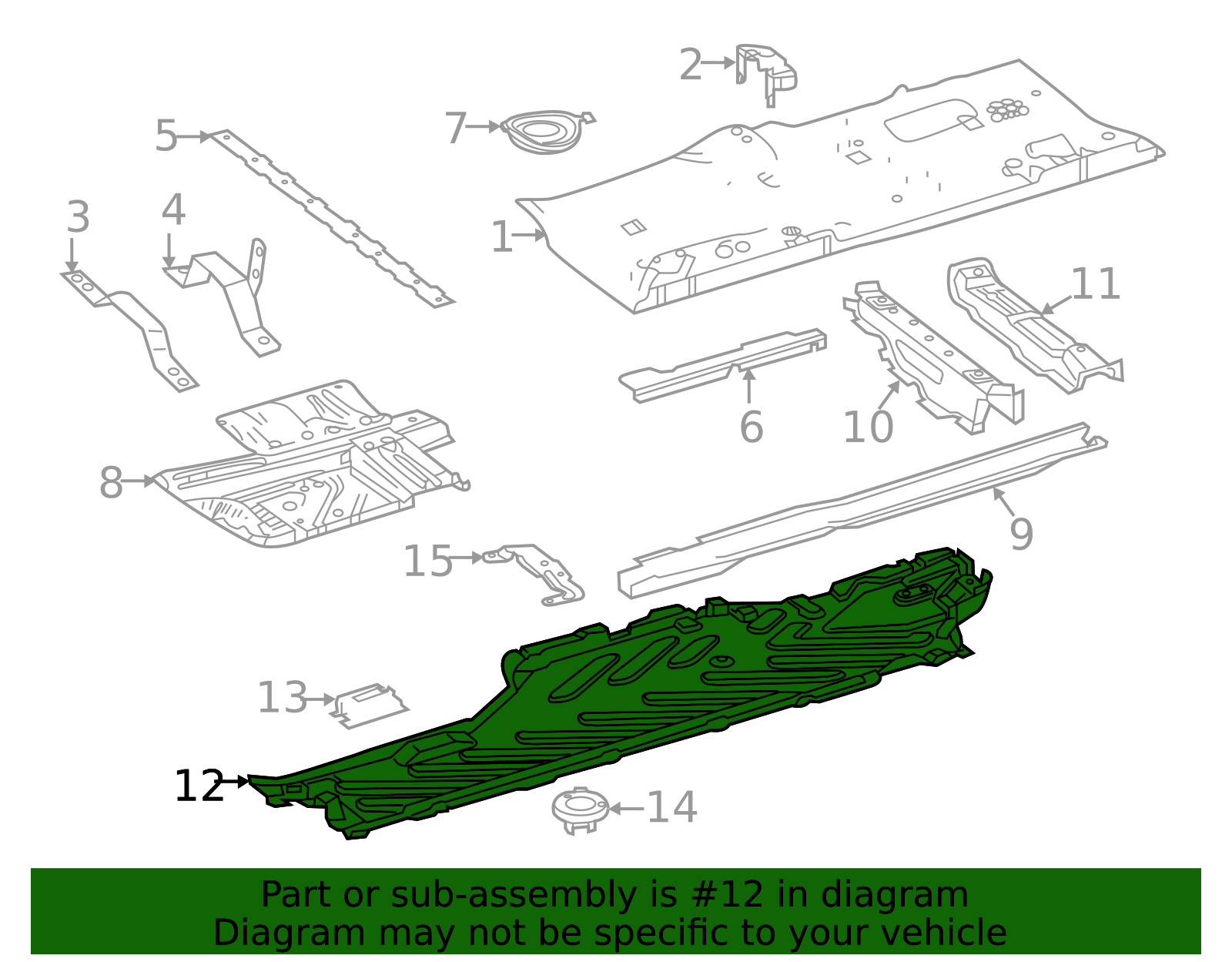 Genuine OEM Floor Pan Splash Shield | 213-680-61-07 | Fits Select 2017 ...