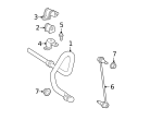 9008017224 - Suspension: Suspension Stabilizer Bar Link Nut for Toyota Image