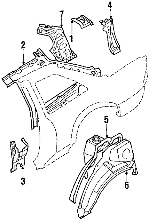 Inner Components for 1989 Toyota Corolla #0