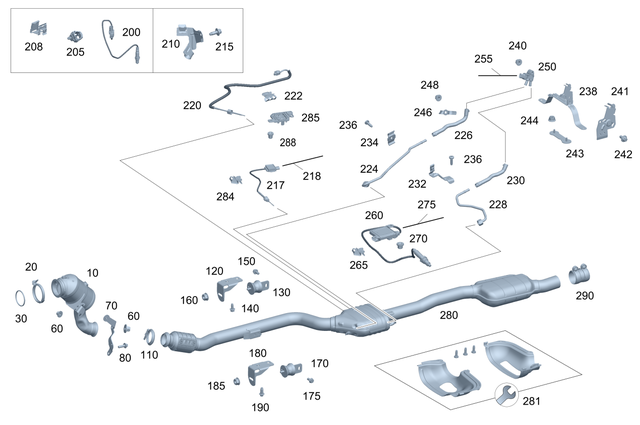 2135407104 - Exhaust System: Electrical Wiring Harness for Mercedes-Benz: E300, E400, E43 AMG, E450, E53 AMG Image image
