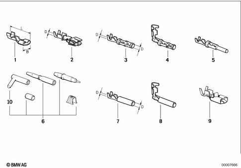 Single Components Wiring Harness Repair for 1992 BMW 740i #3