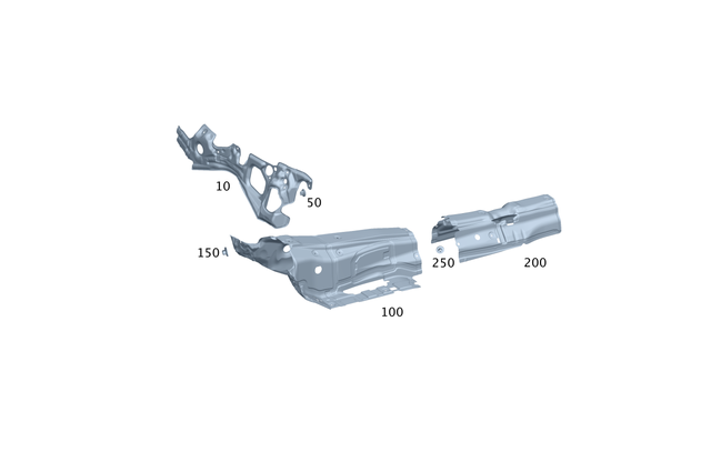 2236826805 - Instrument Panel/Center Console/Linings: Dampening, Firewall for Mercedes-Benz Image image