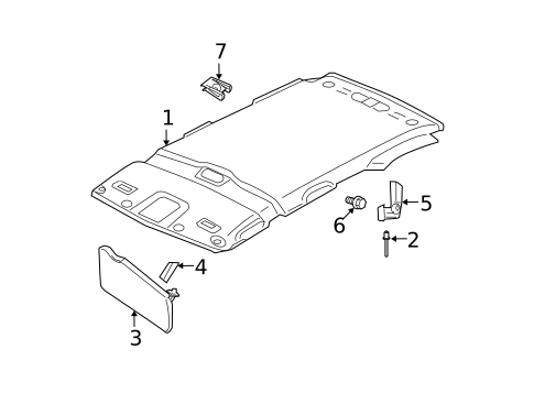 Interior Trim - Roof for 2012 Ford Escape #0