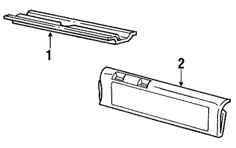 Interior Trim - Tail Gate for 1991 Buick Roadmaster #0