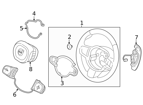 Shroud, Switches & Levers for 2018 Volvo V90 #4