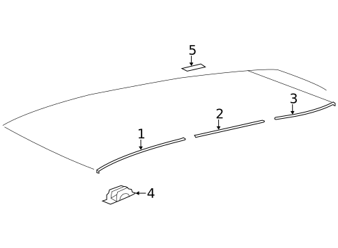 Exterior Trim - Roof for 2025 Toyota Highlander #0