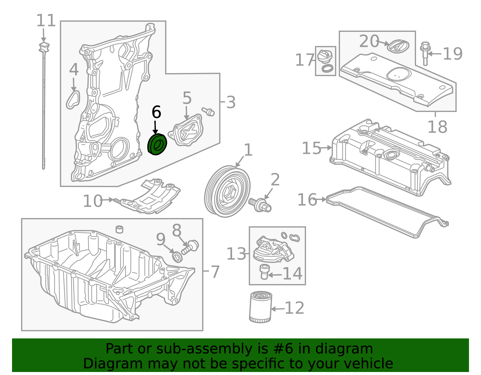 Genuine OEM Acura - Seal Part# 91212-R1B-A01 | Acura Parts For Less