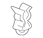 BKG38001L - : 2002-2005 Land Rover Freelander - Release Cable Clip for Land Rover: Freelander Image