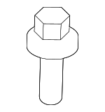RA612157L - Body: Latch Assembly Rivet for Land Rover: Freelander Image