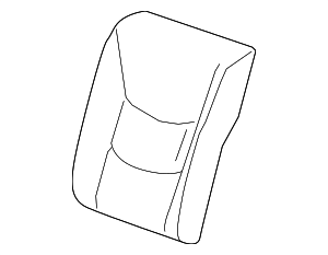 42789753 - : Part# 42789753 Black Rear Driver Side Seat Back Cover for Chevrolet: Bolt EV Image