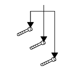 6100932 - : Oil Pump Bolt for Mitsubishi Image
