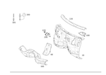 2126201208 - Front-End Assembly, Front Panel: Firewall for Mercedes-Benz Image