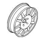 971601017 - Suspension: Spare Wheel for Porsche Image