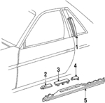 20320548 - Body: Retainer for Pontiac: Fiero Image