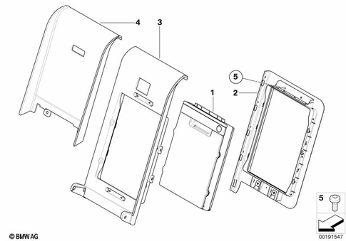 Rear Seat for 2005 BMW 550i #5