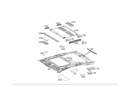 Headliner for 2006 Mercedes-Benz E320 #0