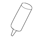 8006A188 - : Glove Box Damper for Mitsubishi: Eclipse Cross, Galant, Lancer, Outlander, Outlander PHEV, Outlander Sport Image