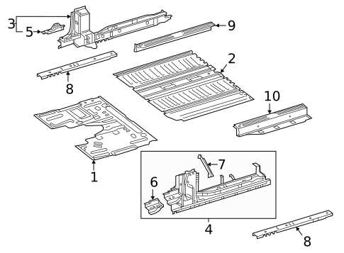 Floor for 2019 Mercedes-Benz Metris #1