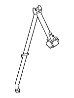 733700E070A0 - Electrical: Belt &amp; Retractor for Toyota: Highlander Image