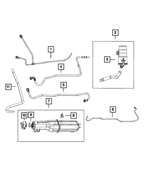 Vacuum Canister/Leak Detection Pump for 2019 Ram 1500 Classic #0