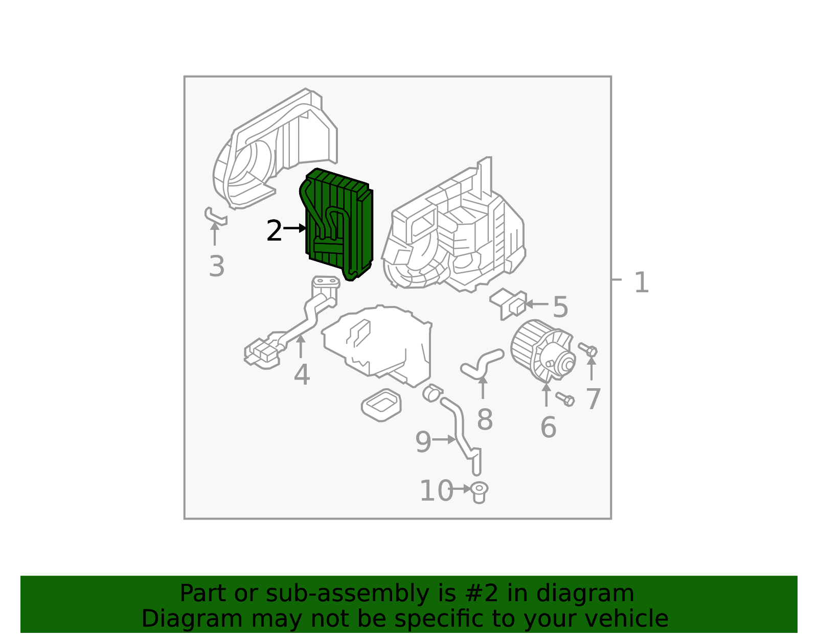 2007-2009 Hyundai Santa Fe Evaporator Core 97927-2B000 | MotorMotor