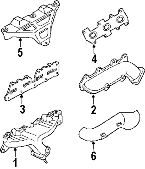 Exhaust Manifold for 2003 Isuzu Rodeo #0