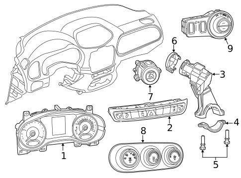 Instruments & Gauges for 2015 Jeep Renegade #0