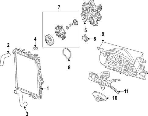 Water Pump for 2008 Jeep Grand Cherokee #1