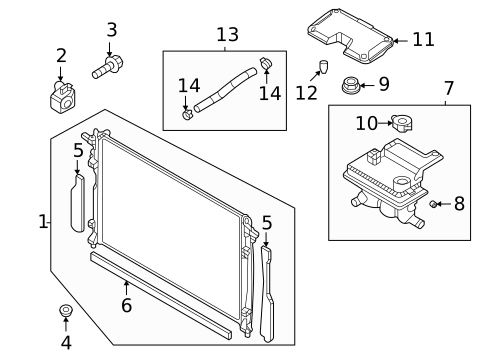 Radiator & Components for 2023 Mazda MX-30 EV #0