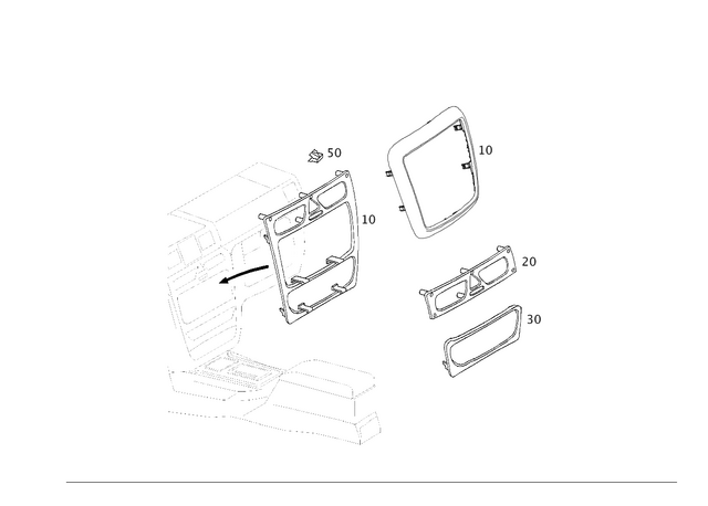 4636804371 - Panelling: Trim Molding for Mercedes-Benz: G55 AMG, G550, G550 4x4, G63 AMG, G65 AMG Image image