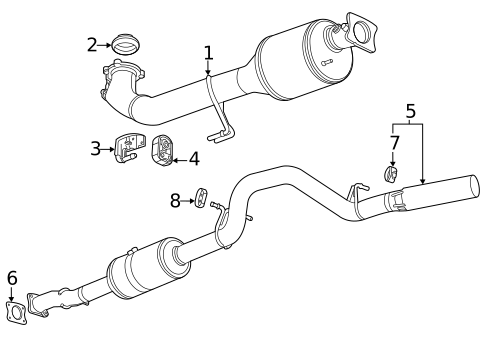 Exhaust Components for 2023 GMC Sierra 2500 HD #0
