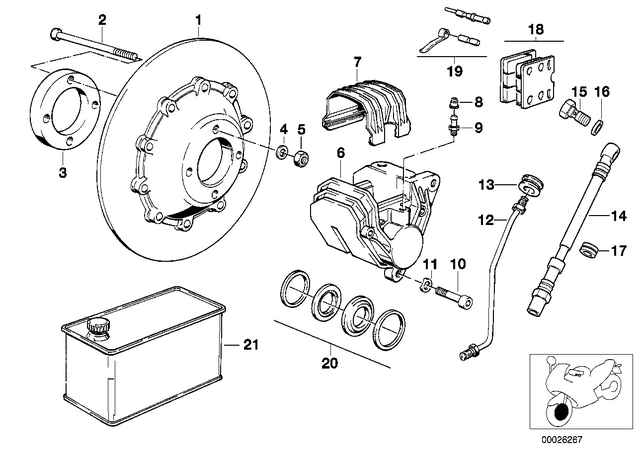 34111458211 - : Repair Set Brake Caliper for BMW-Motorrad Image