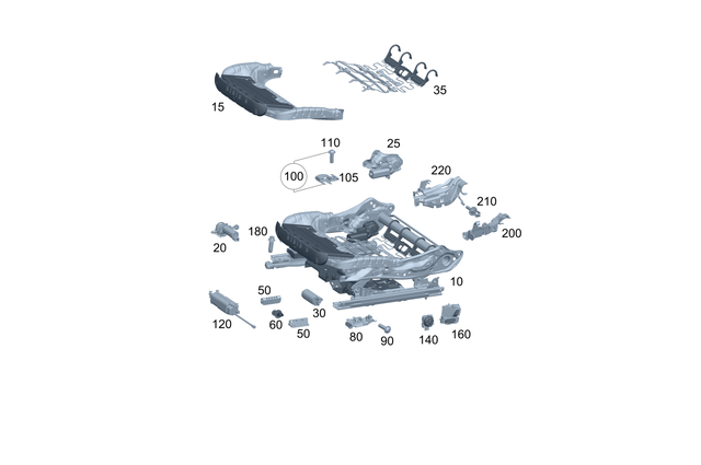 9103615 - Front Seat: Seat Height Adjustment for Mercedes-Benz: E350 Image image