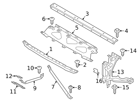 Radiator Support for 2021 BMW X7 #0