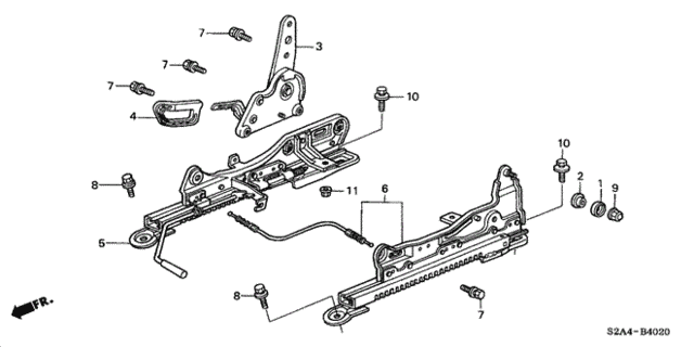 Seat Components (R.) for 2005 Honda S2000 #0