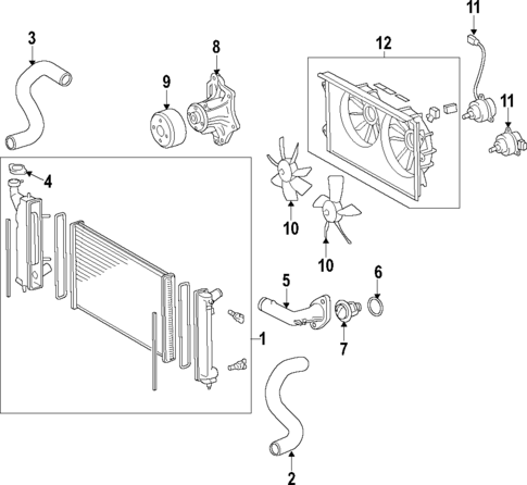 Cooling System for 2010 Scion tC #0