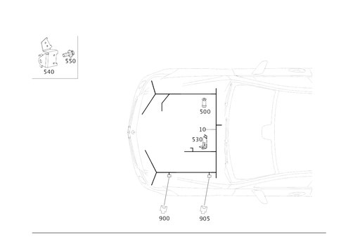 Engine Cable Harness, Body Mounted for 2016 Mercedes-Benz CLS63 AMG S #0