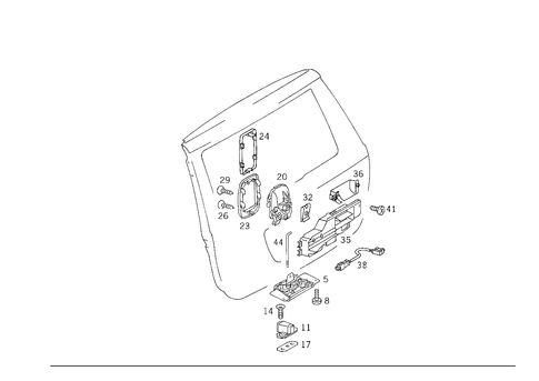 Locking System for 2000 Mercedes-Benz ML320 #1