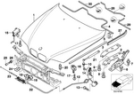 41618238592 - Bodywork: Hood for BMW Image