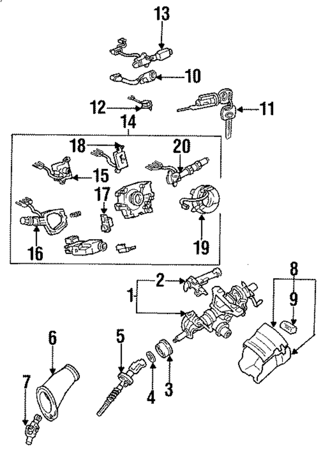 4528030590 - Steering: Column Assembly Bracket for Lexus Image