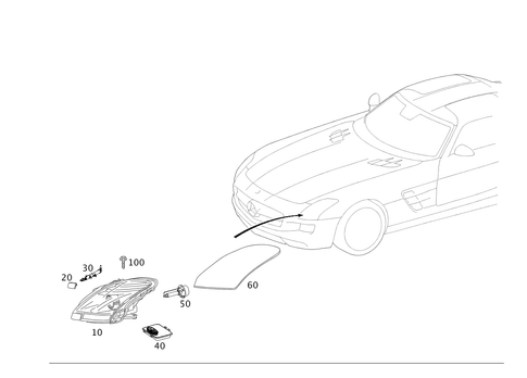 Front Illumination for 2014 Mercedes-Benz SLS AMG #0