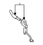 254802M820 - Cooling System: Water Pipe for Hyundai: Santa Fe Image