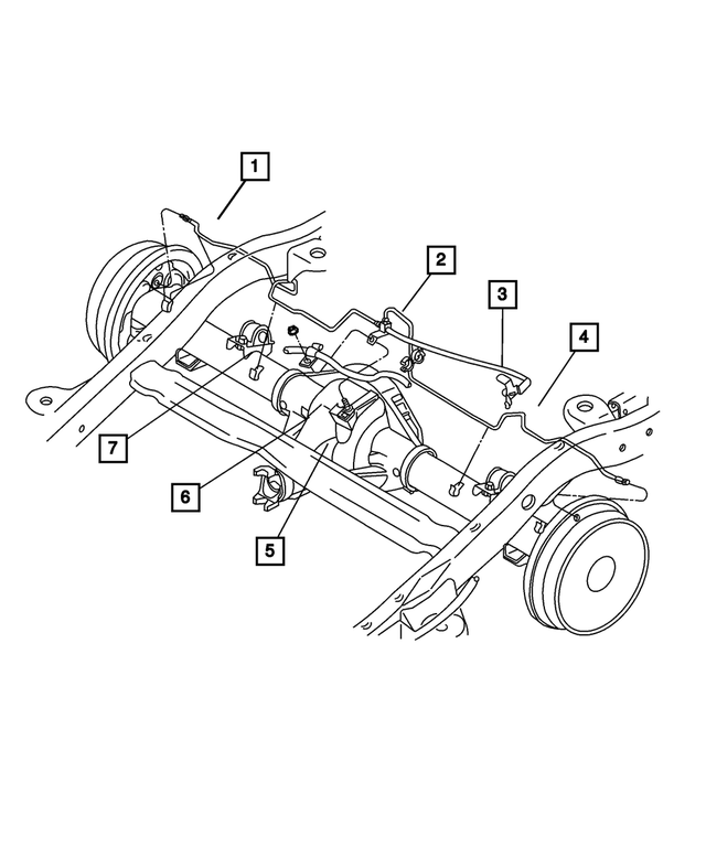 52009547AB - Service Brakes: Brake Tube, Left for Mopar Image