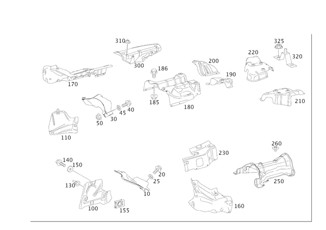 9904211 - Exhaust System: Self-Tap. Hex. Head Screw for Mercedes-Benz Image image